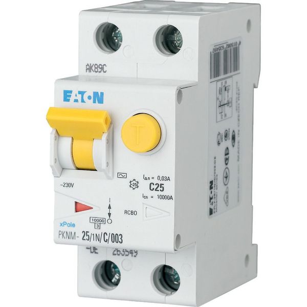 RCD/MCB combination, 25 A, 30 mA, MCB trip characteristic: C, 1p+N, RCD trip characteristic: A image 29