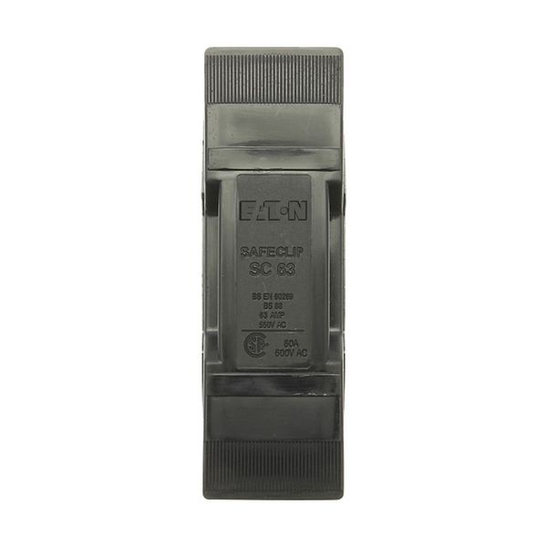 Fuse-holder, LV, 63 A, AC 550 V, BS88/F2, 1P, BS, front connected, black image 20