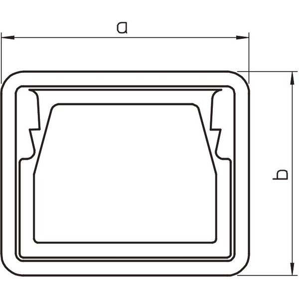 KSR40060 Edge protection ring for LKM trunking 40x60mm image 2