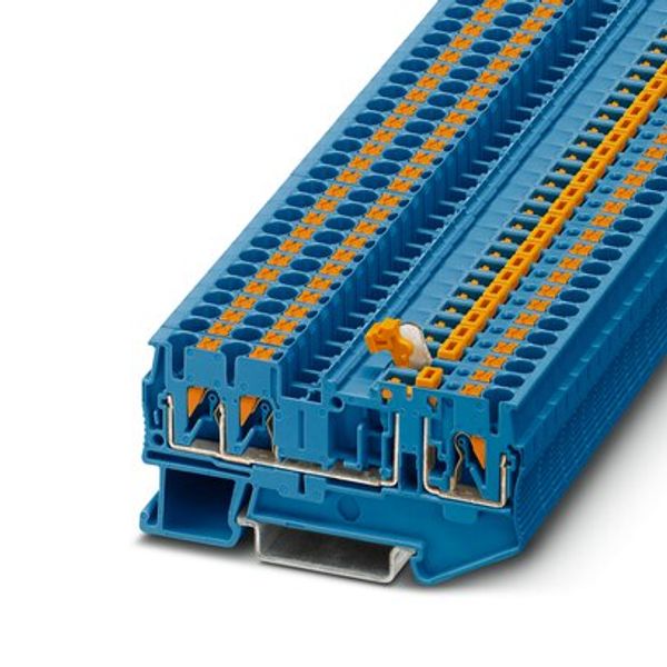 PT 2,5-TWIN-MT BU - Knife-disconnect terminal block image 1