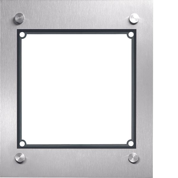 Modesta Frame 1/1 with housing flush-mounted stainless steel matt image 1