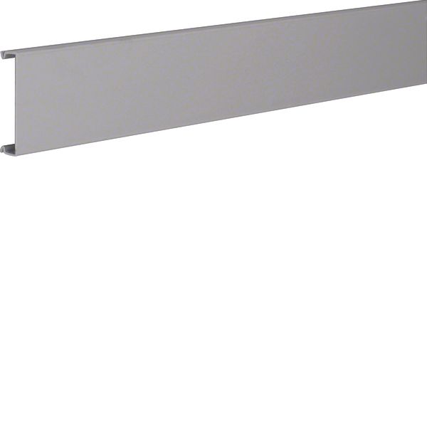 Lid made of PVC for slotted panel trunking BA7 60mm stone grey image 1