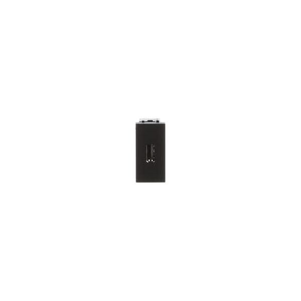 N2155.9 AN USB female-female connection unit - 1M - Anthracite USB 1 gang Anthracite - Zenit image 1
