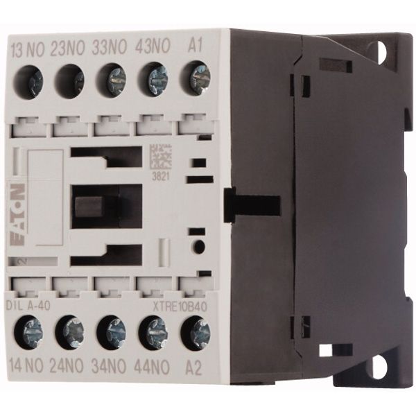 Contactor relay, 115V 60 Hz, 4 N/O, Screw terminals, AC operation image 3