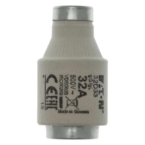 Fuse-link, LV, 32 A, AC 500 V, D3, gL/gG, IEC, time-delay image 7