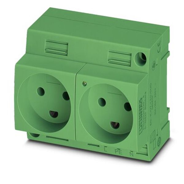 EO-K/UT/LED/DUO/GN - Double socket image 1