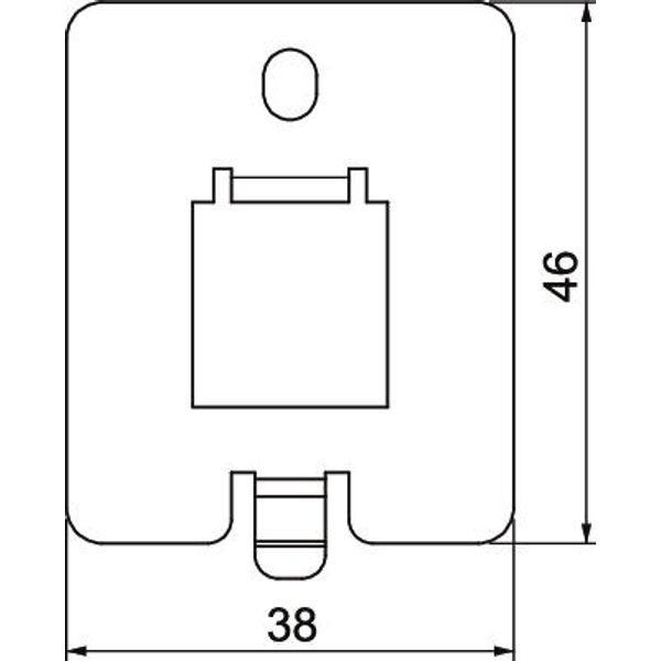 DTP UH1 F Data plate for UDHOME-ONE Type F 38x46x1,5 image 2