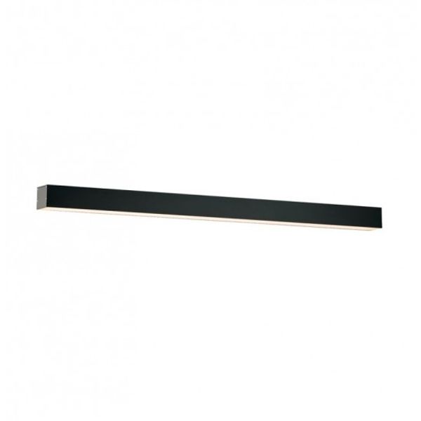 Linear Wall Lamp Direct+Indirect L1420 4000K Black image 1