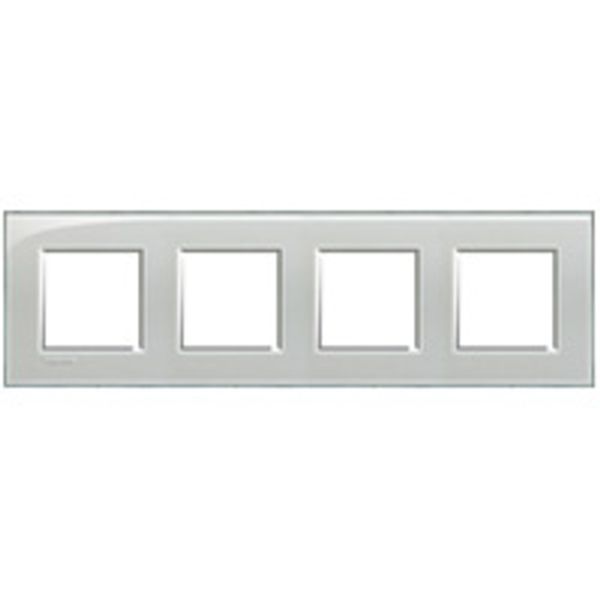 LL - cover plate 2x4P 71mm cold grey image 1