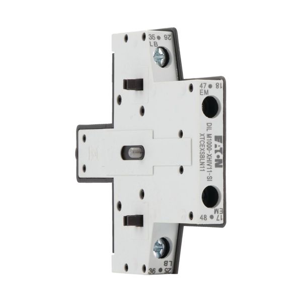 Auxiliary contact module, 2 pole, Ith= 10 A, 1 N/OE, 1 NCL, Side mounted, Screw terminals, DILM40 - DILM225A image 9