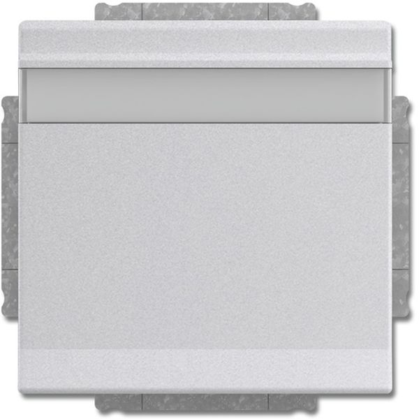 20 EUKNB-83 CoverPlates (partly incl. Insert) future®, Busch-axcent® Aluminium silver image 1