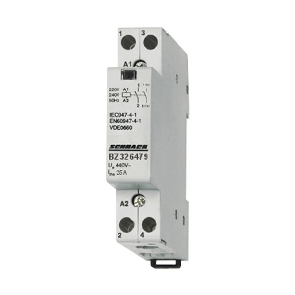 Modular contactor 25A, 1 NO + 1 NC, 230VAC, 1MW image 1