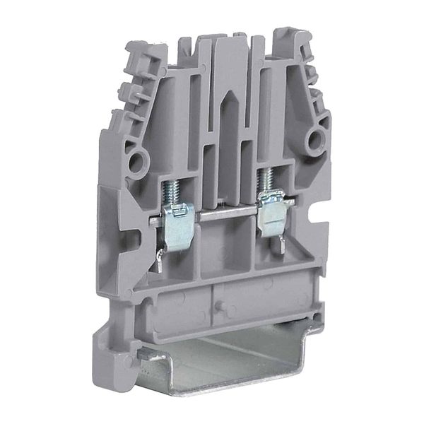 Screw terminal block 2.5mm2, 1-level, grey color image 1