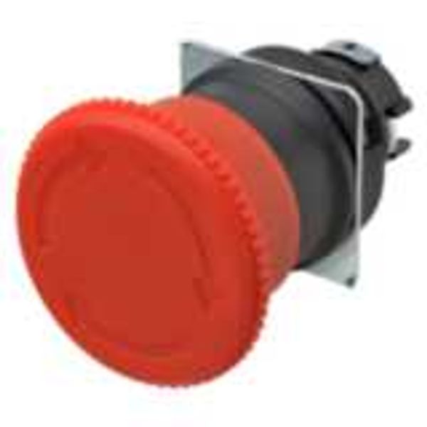 Emergency stop switch, non-illuminated, 40mm dia, push-lock/turn-reset image 1