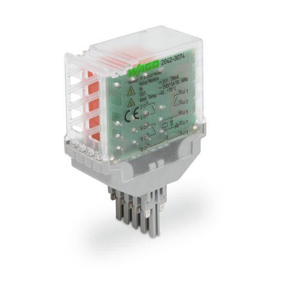 Relay module Nominal input voltage: 24 … 230 V AC/DC 3 break contacts image 1