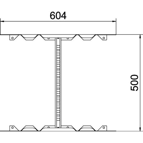 LMFV 650 FT Multifunctional connector for cable ladder 60x500 image 2