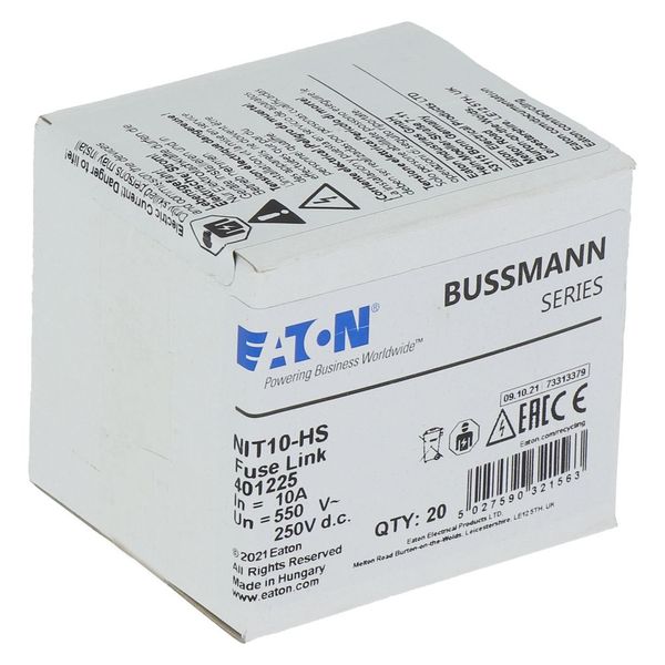 NIT10-HS 10AMP 550V AC BS88 gG FUSE image 22