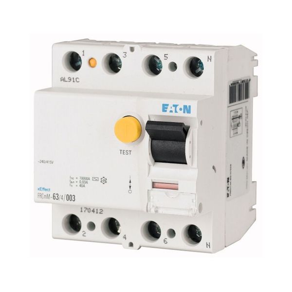 Residual current circuit breaker (RCCB), 63A, 4p, 30mA, type G/A image 6