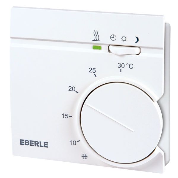 Room controller, 5-30C, AC 230V, 1 changeover contact, heating: 10 mA ... 10 (4) A, cooling: 10 mA ... 5 (2) A image 1