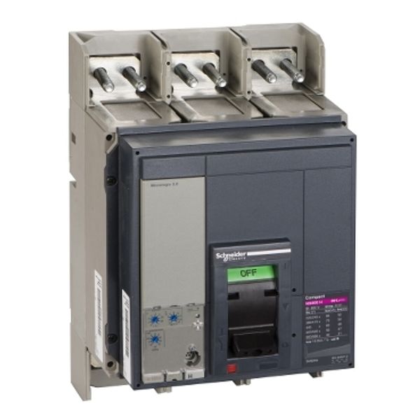 circuit breaker ComPact NS800H, 70 kA at 415 VAC, Micrologic 2.0 trip unit, 800 A, fixed, 3 poles 3d image 2