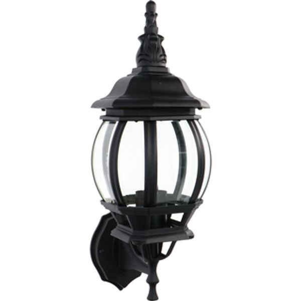 LED outdoor - wall light Rome - 1xE27 IP20  - Black image 1