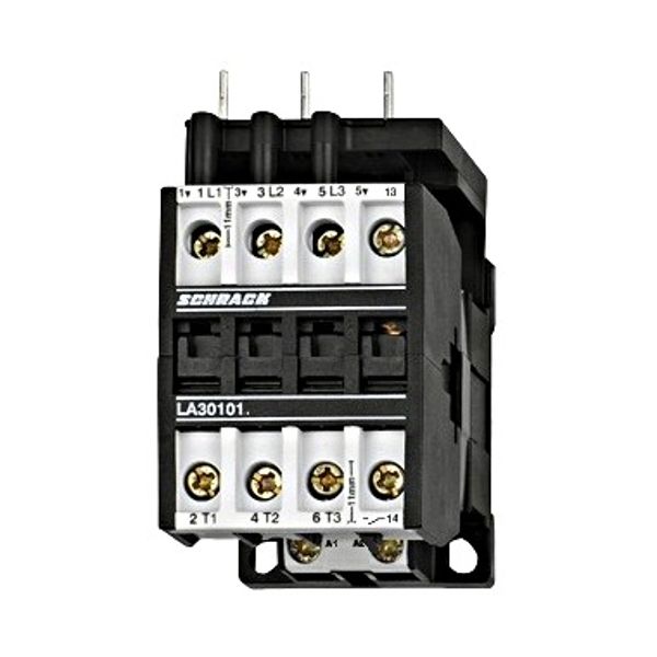 Contactor 3pole, 4kW, AC3, 10A, 230VAC + 1NO built in + VK3 image 1