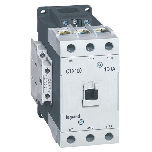 3-pole contactors CTX³ 65 - 100 A - 230 V~ - 2 NO + 2 NC - screw terminals image 2