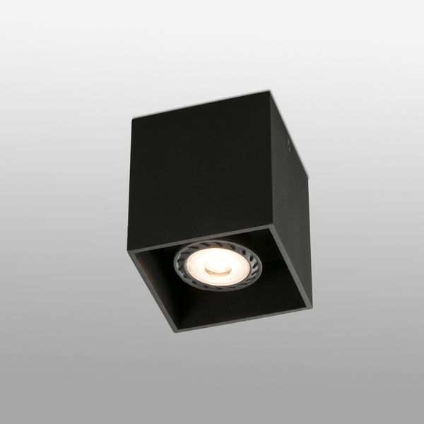 TECTO BLACK CEILING LAMP 1 X GU10 50W image 2