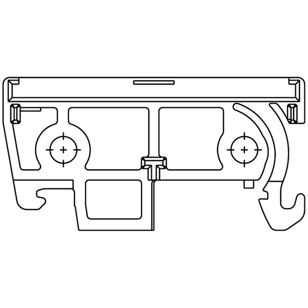 End plate, IP00, Plastic, green, Width: 8 mm image 1