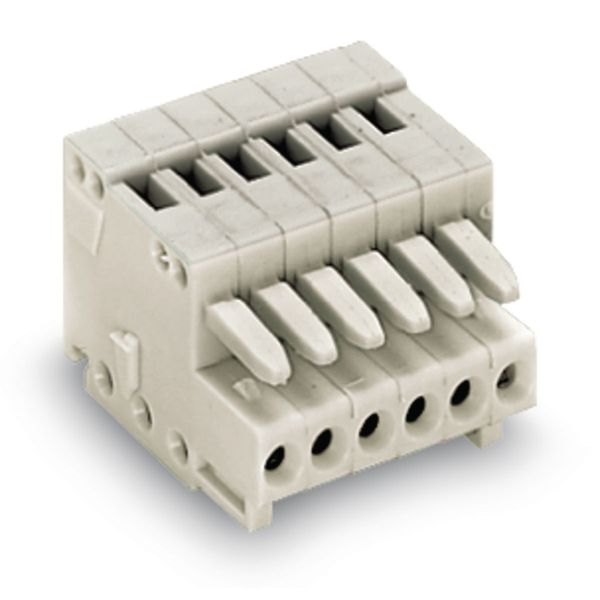 1-conductor female connector CAGE CLAMP® 0.5 mm² light gray image 3