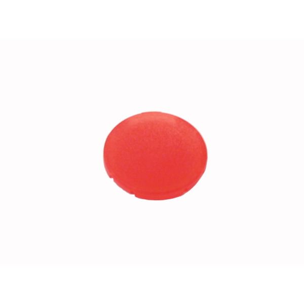 Button lens, flat red, blank image 1