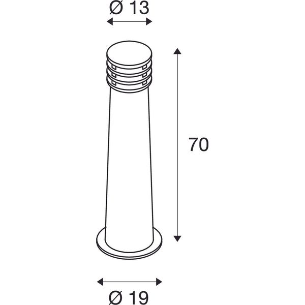 RUSTY 70 Outdoor luminaire, E27 max. 11W, IP55, rusted iron image 4