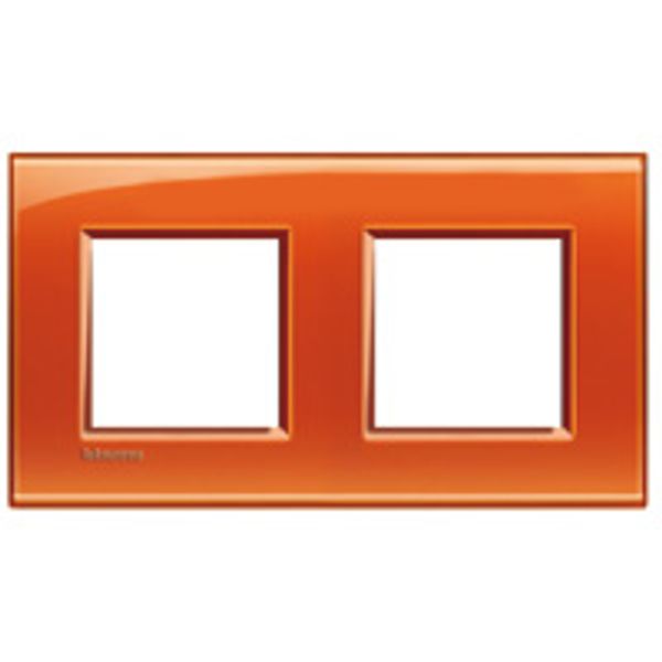 LL - cover plate 2x2P 71mm deep orange image 1