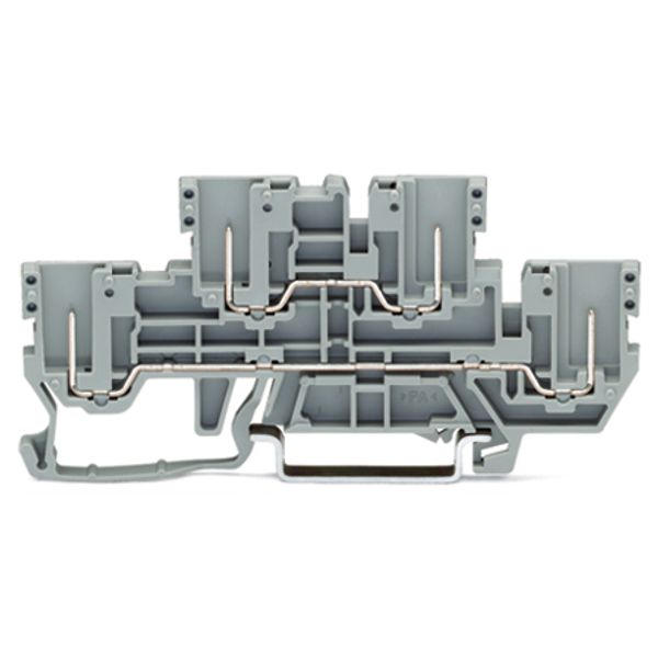 2-Pin/2-pin double deck receptacle terminal block Through/through term image 2