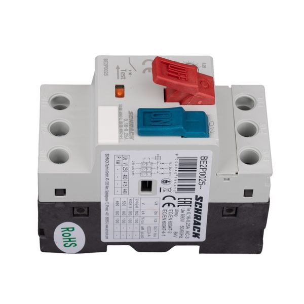 Motor Protection Circuit Breaker BE2 PB, 3-pole, 0,16-0,25A image 6