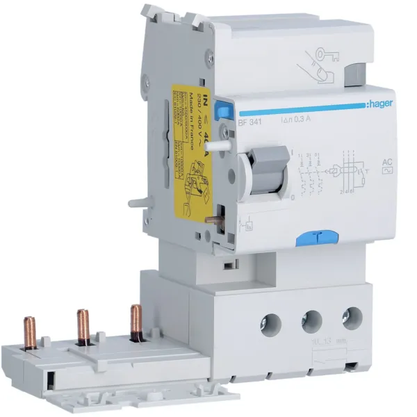 Diff block. 3P 40A 300mA type AC 3M image 1