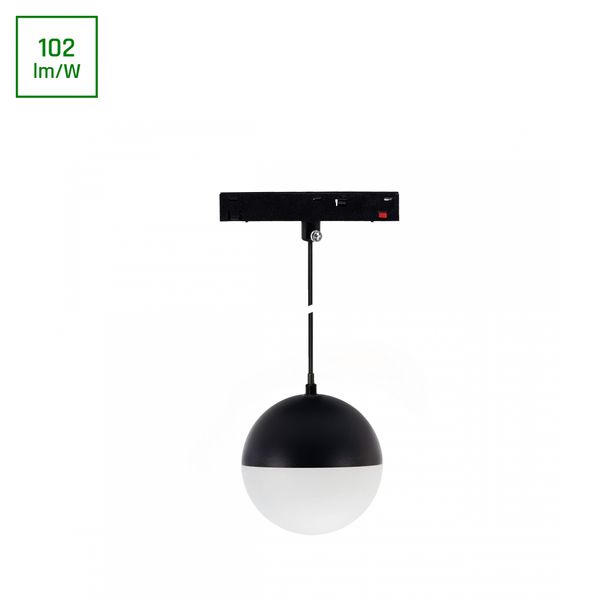 SYSTEM SHIFT BASIC - GLOBE P BALL LUMINAIRE SUSPENDED 90MM 10W  2700K BLACK image 1