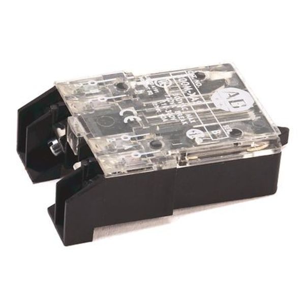 Allen-Bradley 800M-XAS Contact Block, 800M Push Button Family, 1 Normally Open - 1 Normally Closed, Small Screw Terminals With Pressure Plate image 1