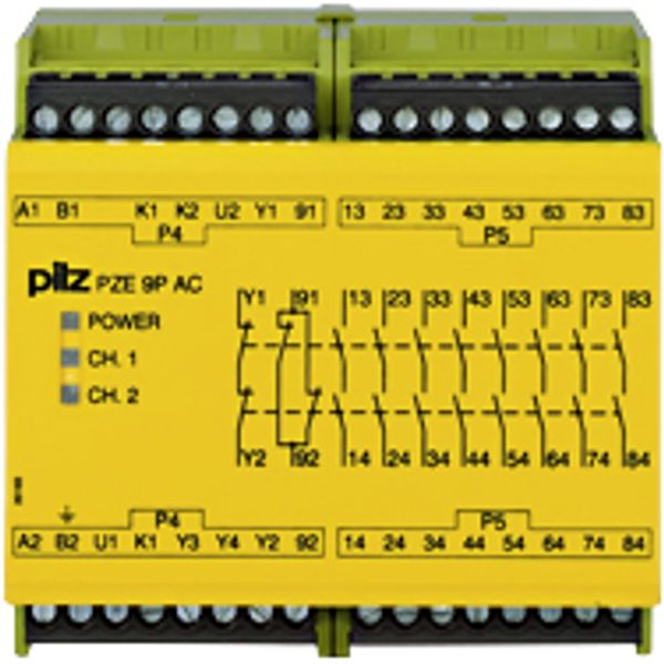 PZE 9P 24VACDC 24-240VACDC 8n/o 1n/c image 1