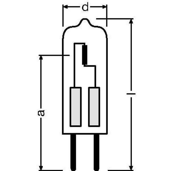 Halogen Lamp Osram HALOSTAR 64440 50W 12V GY6.35 FS1 image 2