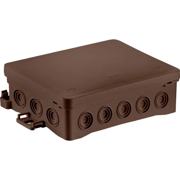 Surface junction box NS9 FASTBOX&HOOK brown image 1