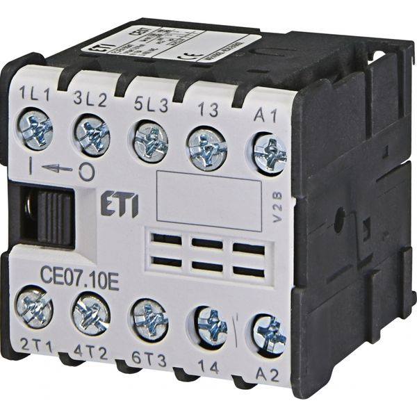 Miniature motor contactor, CE07.10-230V-50/60Hz image 1