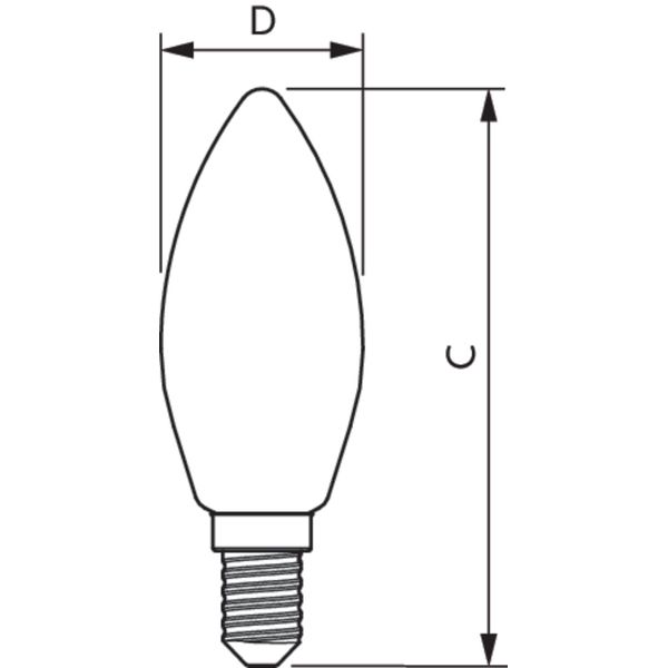 CorePro LEDCandle ND6.5-60W B35E14827CLG image 2