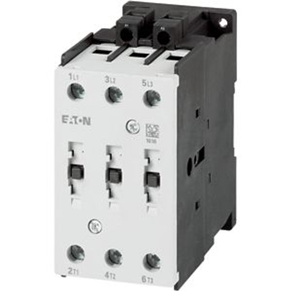 Contactor, 3 pole, 380 V 400 V: 22 kW, 24 V DC, DC operation, Screw terminals image 2