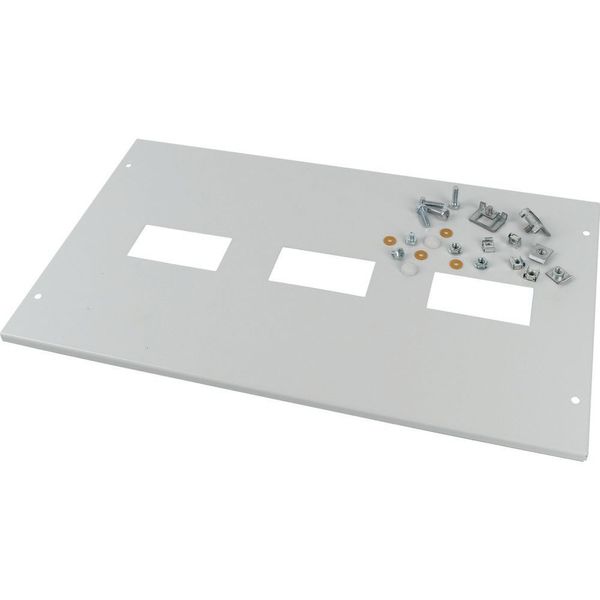 Front cover, +mounting kit, for NZM1, vertical, 4p, HxW=300x600mm, grey image 4