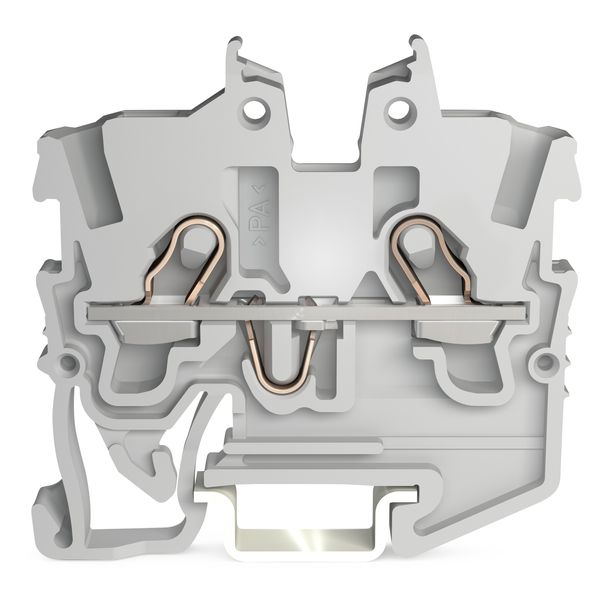 2-conductor miniature through terminal block with operating slots 1 mm image 1