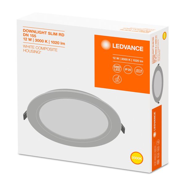 DOWNLIGHT SLIM ROUND 155 12 W 3000 K WT image 7