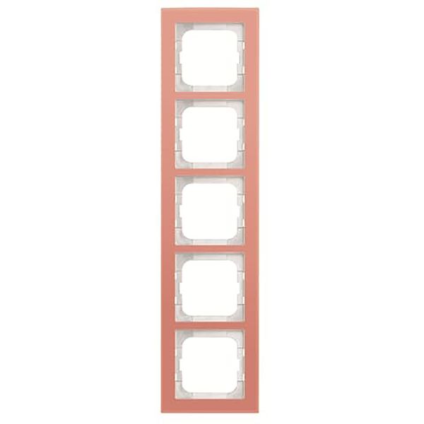 1725-227 Cover Frame Busch-axcent® glass coral image 1