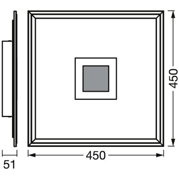 SMART+ Planon Plus Backlight with WiFi technology 450x450mm RGB + TW image 9