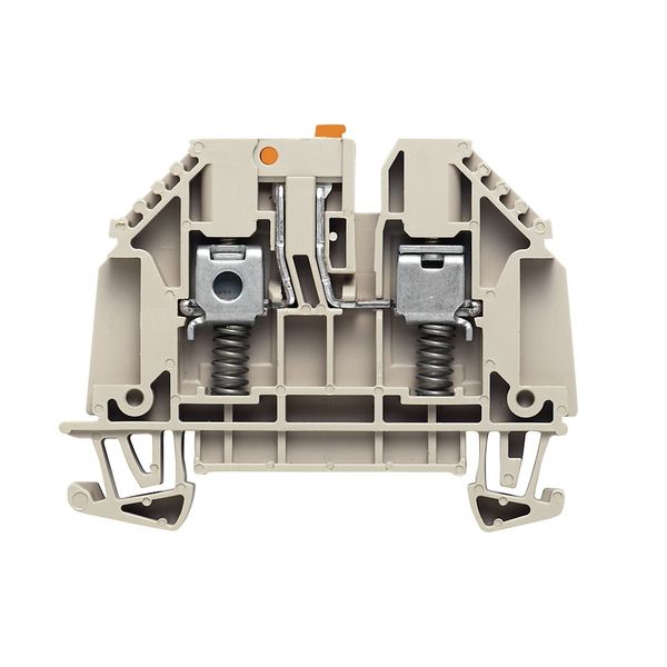 Test-disconnect terminal, Screw connection, 4 mm², 630, 32 A, Pivoting image 1